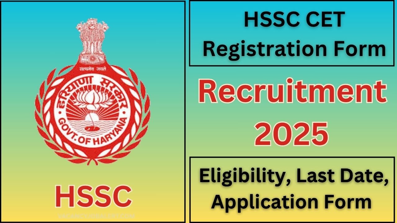 HSSC CET 2025 Registration Form Apply Online
