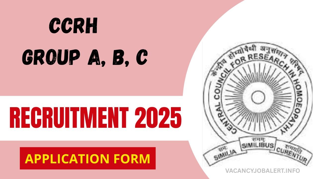 CCRH Group A B C Recruitment 2025