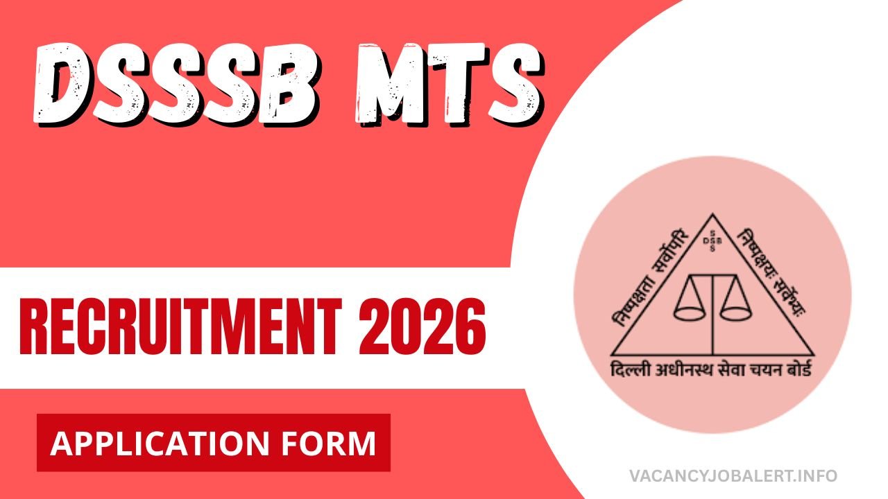 DSSSB MTS Recruitment 2026
